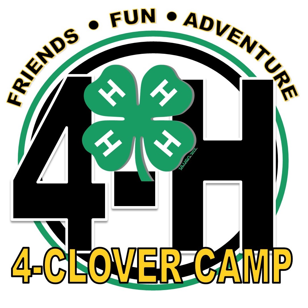 4-clover 4-h camp logo